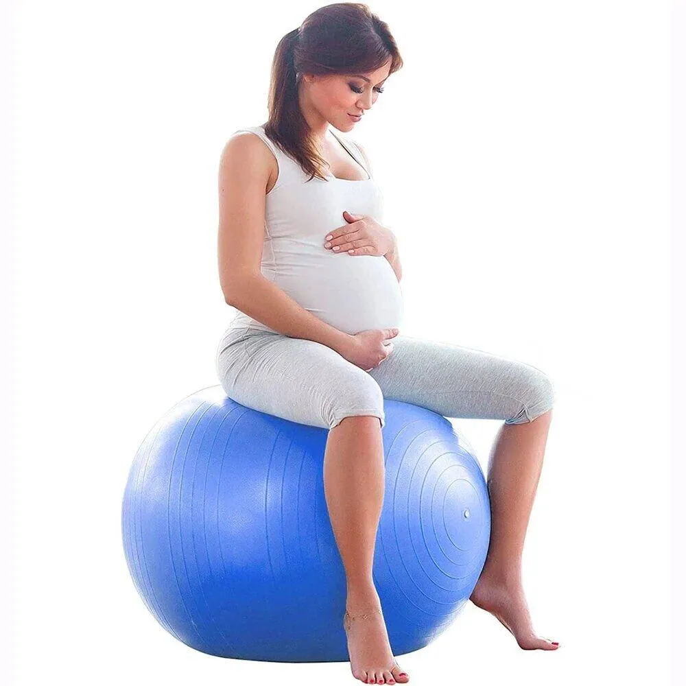 65cm Anti-Burst Gym and Yoga Ball -183087 BLUE
