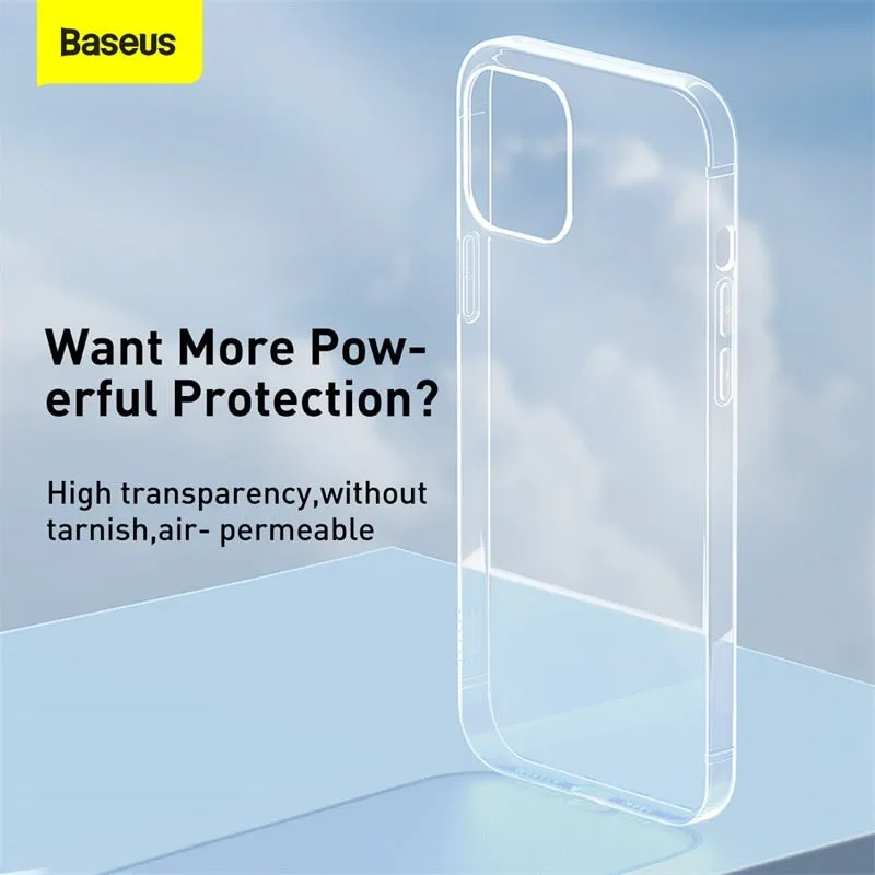 Baseus Phone Case For iPhone 12 mini Cover Clear Soft TPU Transparent Case For iPhone 11 Pro Xs Max X XR Case