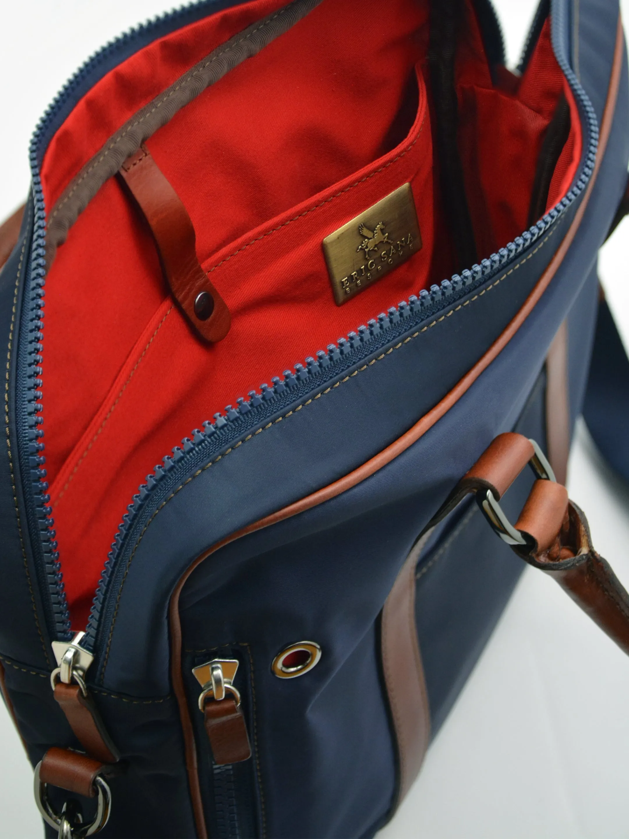 Nylon-Leather Laptop Bag